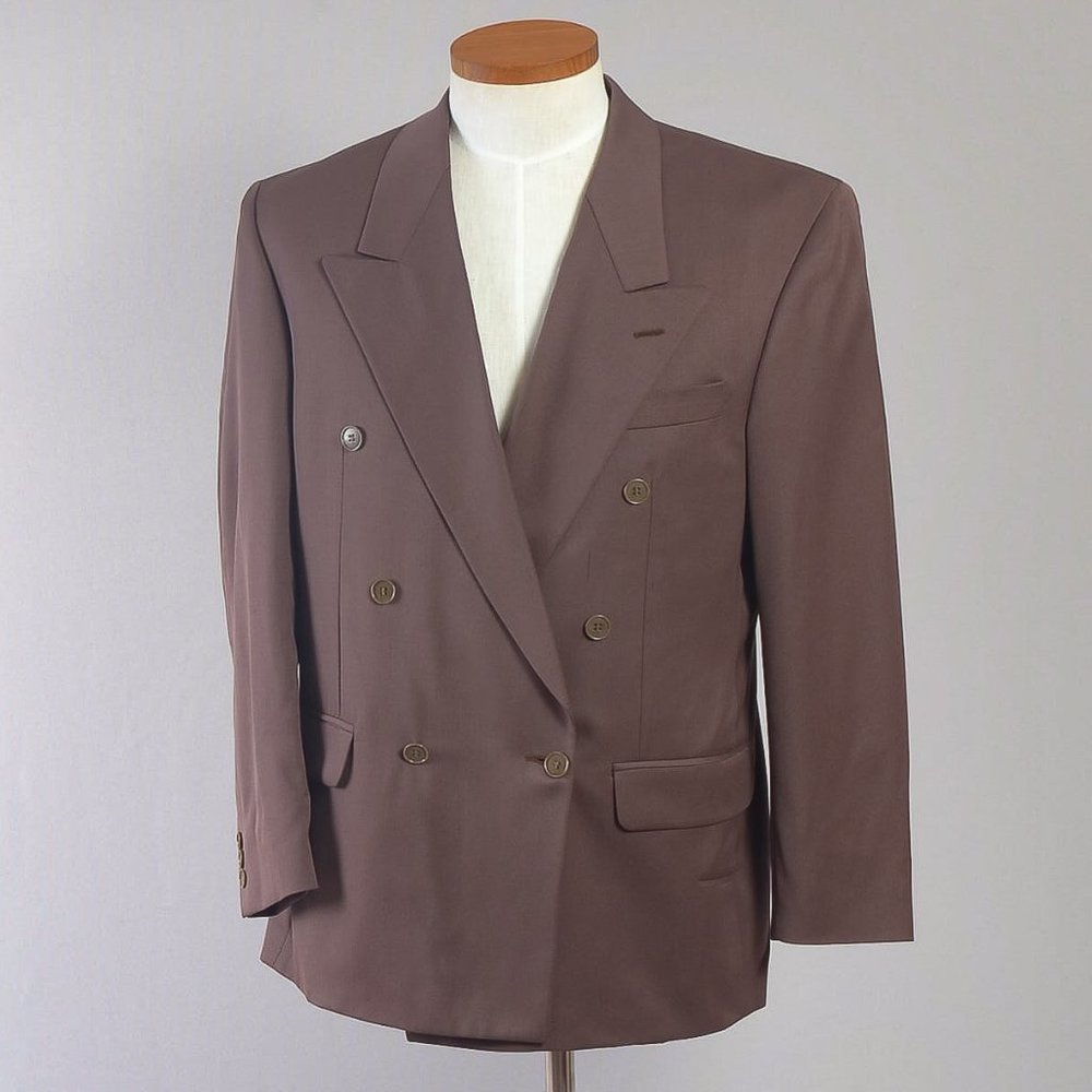 Lorenzo Latini Men's Coat Blazer Brown 44R